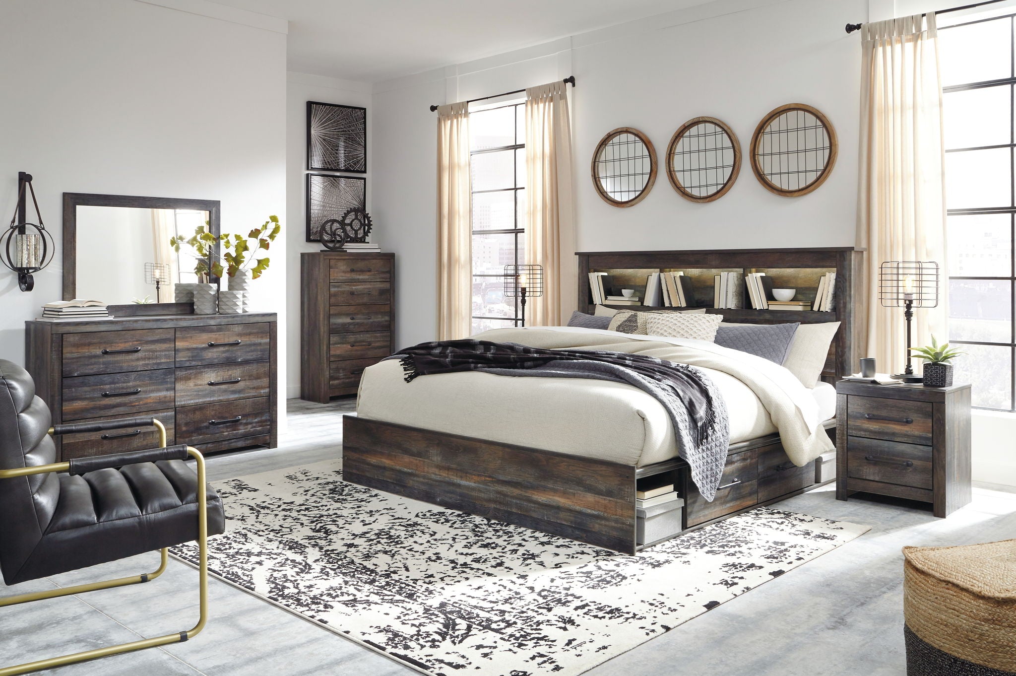 Drystan - Panel Bookcase Bed - Urban Living Furniture (Los Angeles, CA)
