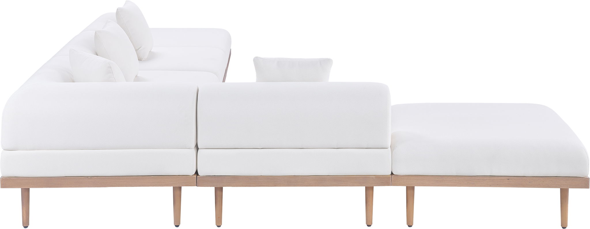 Laguna - 6 Piece 142" Outdoor Patio Modular Sectional - Urban Living Furniture (Los Angeles, CA)