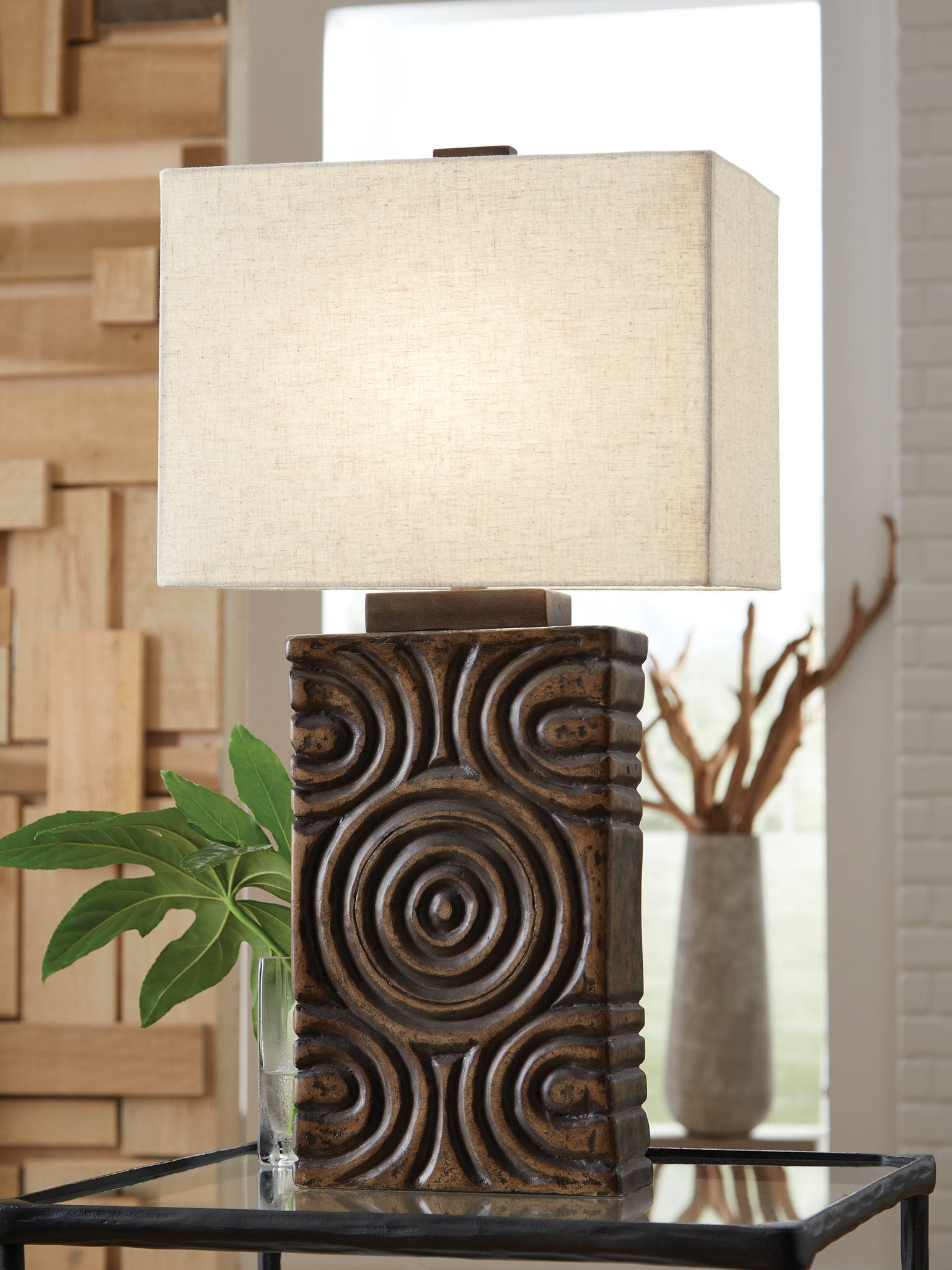 Heathbury - Antique Brown - Paper Table Lamp - Urban Living Furniture (Los Angeles, CA)