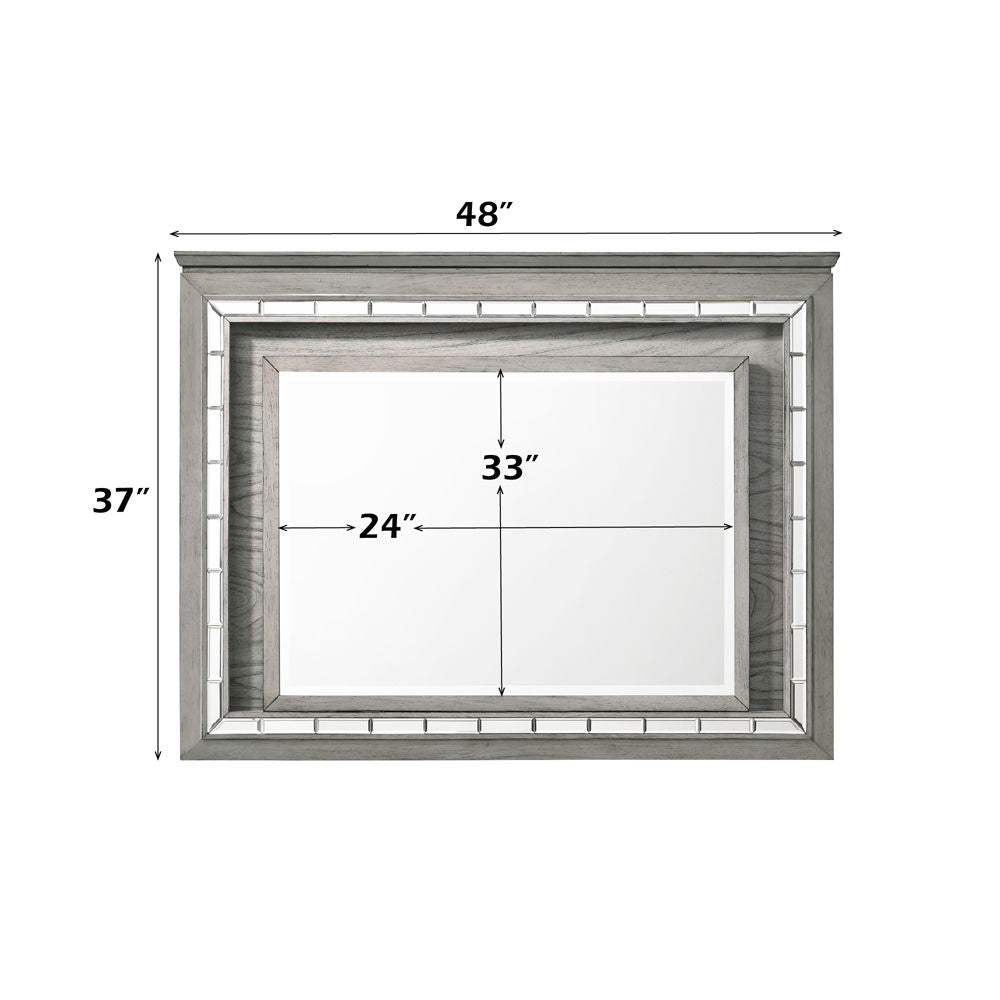 Antares - Mirror With LED - Light Gray Oak - Urban Living Furniture (Los Angeles, CA)