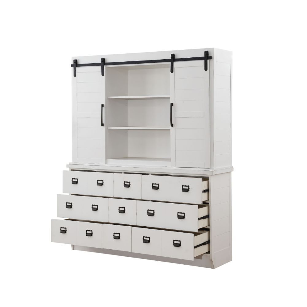 Renske - Buffet & Hutch - Antique White - Urban Living Furniture (Los Angeles, CA)