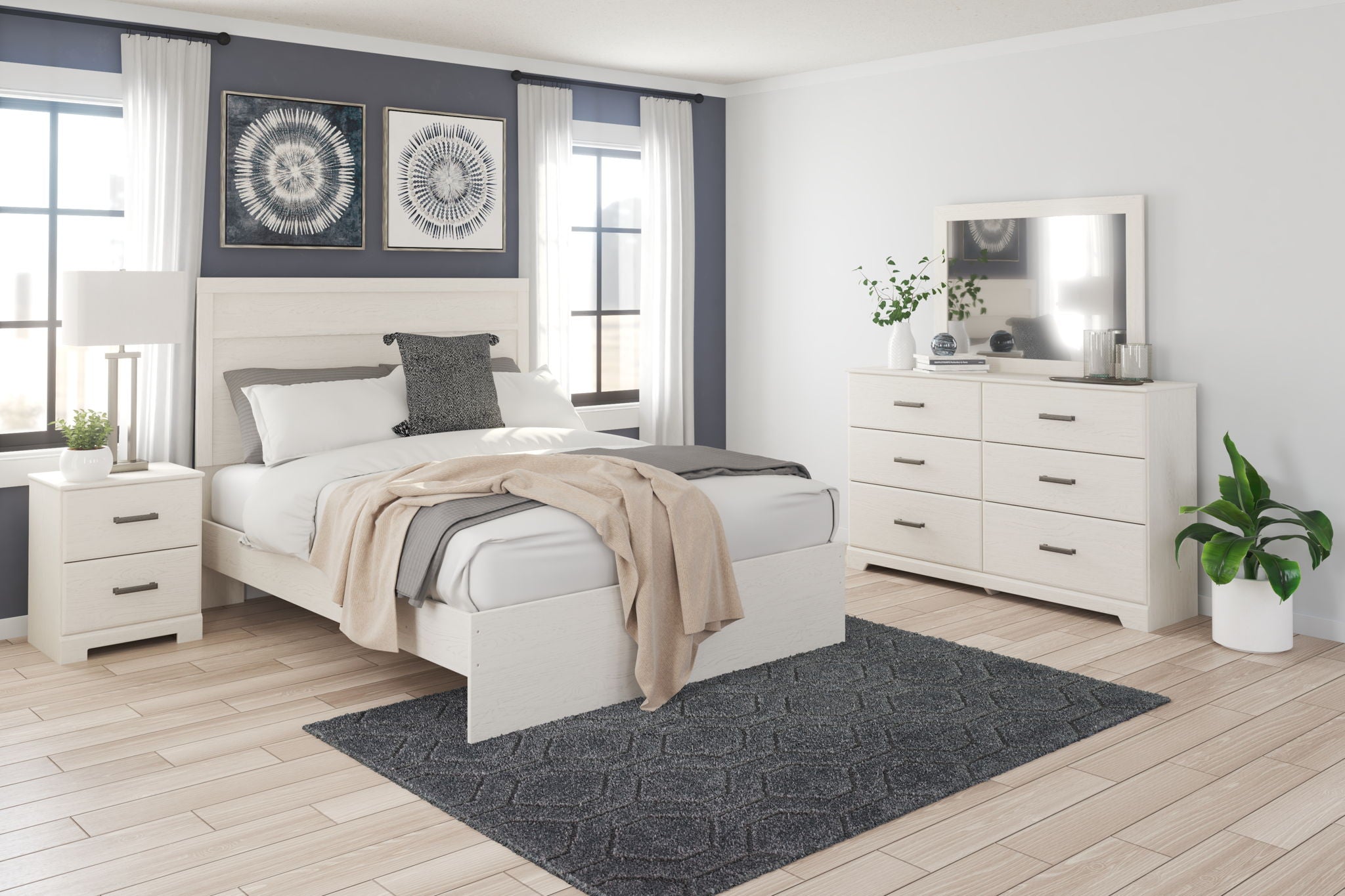 Stelsie - Dresser, Mirror - White - Urban Living Furniture (Los Angeles, CA)