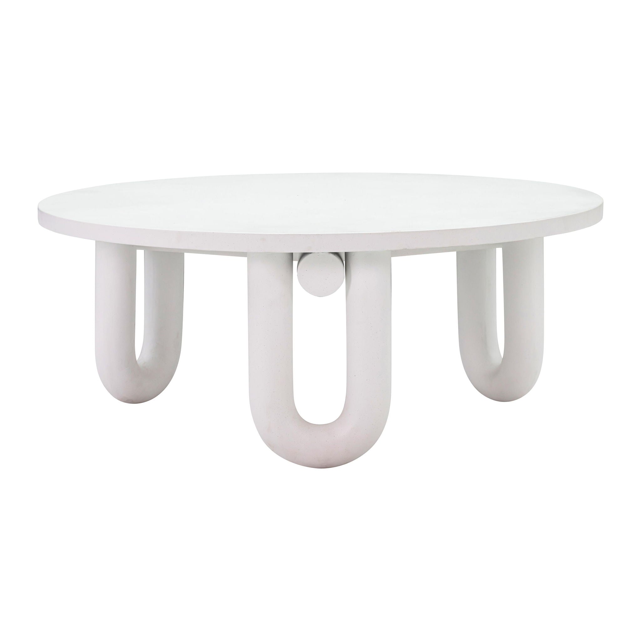 Tildy - Concrete Coffee Table - White - Urban Living Furniture (Los Angeles, CA)