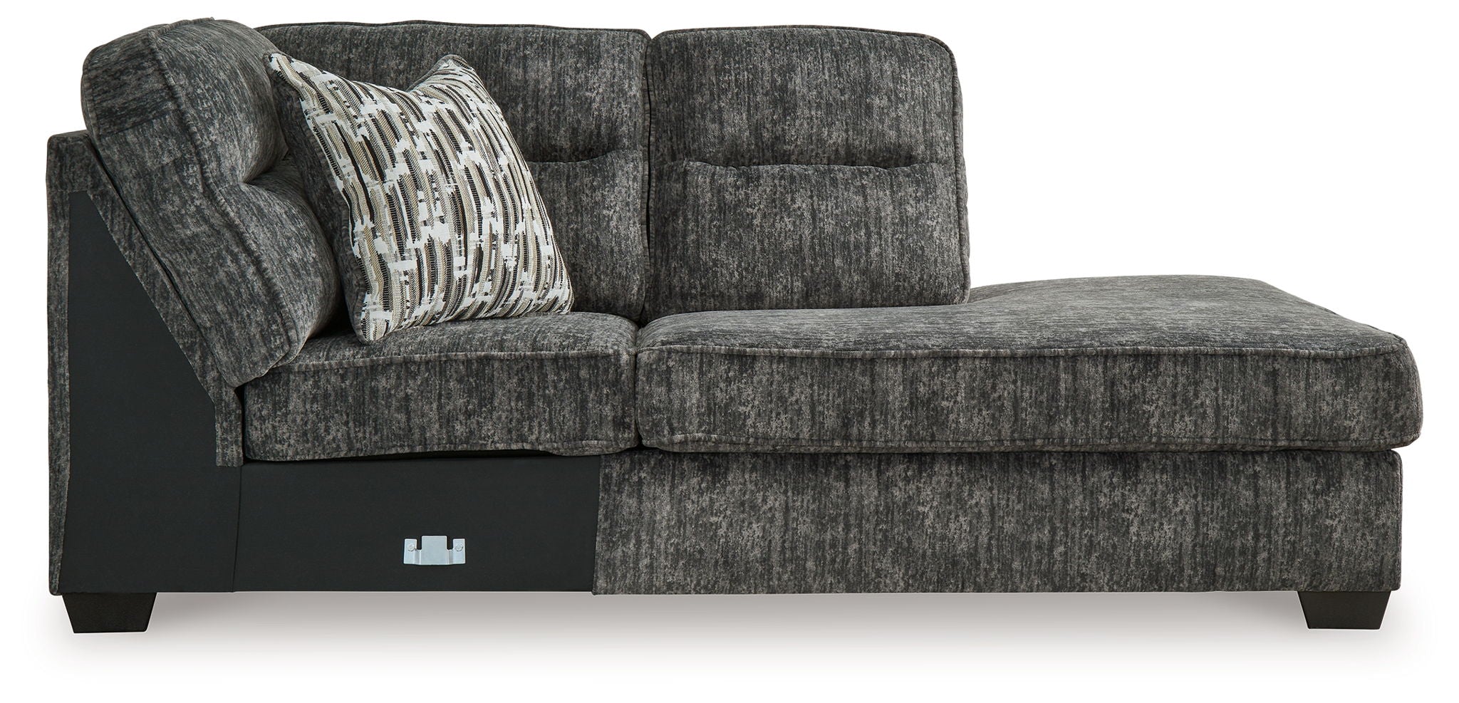 Lonoke - Gunmetal - Raf Corner Chaise - Urban Living Furniture (Los Angeles, CA)