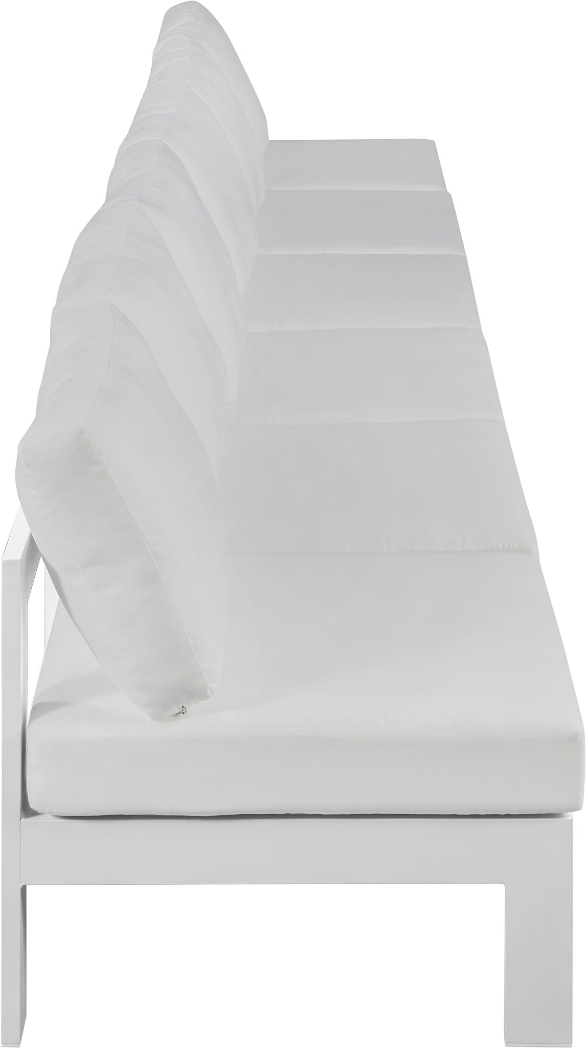 Nizuc - Outdoor Patio 6 Seat Armless Modular Sofa With White Frame - Urban Living Furniture (Los Angeles, CA)