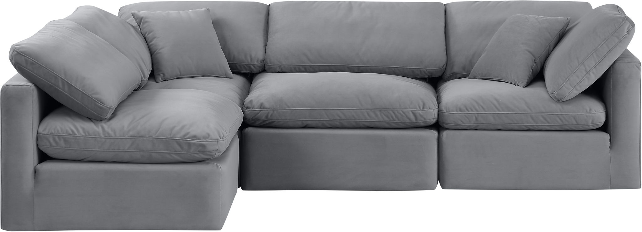 Indulge - Velvet 4 Piece Modular Sectional - Urban Living Furniture (Los Angeles, CA)