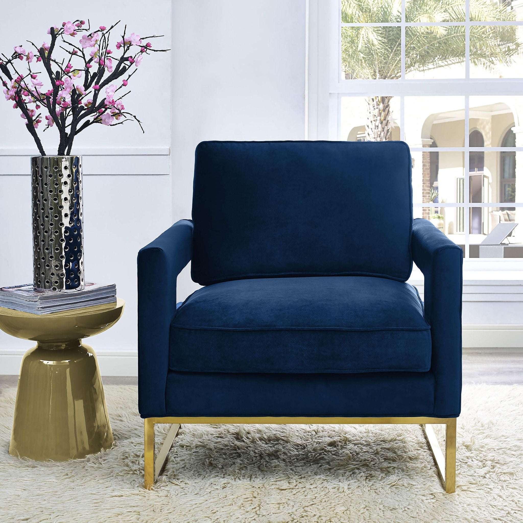 Avery - Velvet Chair - Urban Living Furniture (Los Angeles, CA)