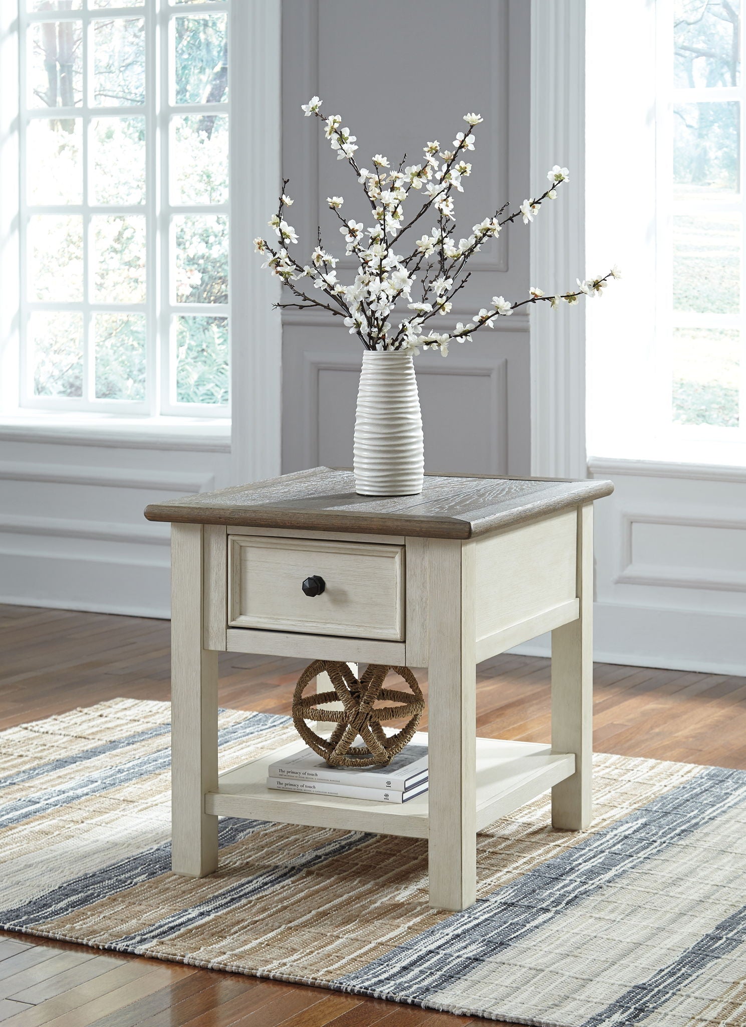 Bolanburg - Rectangular End Table - White / Brown / Beige - Urban Living Furniture (Los Angeles, CA)