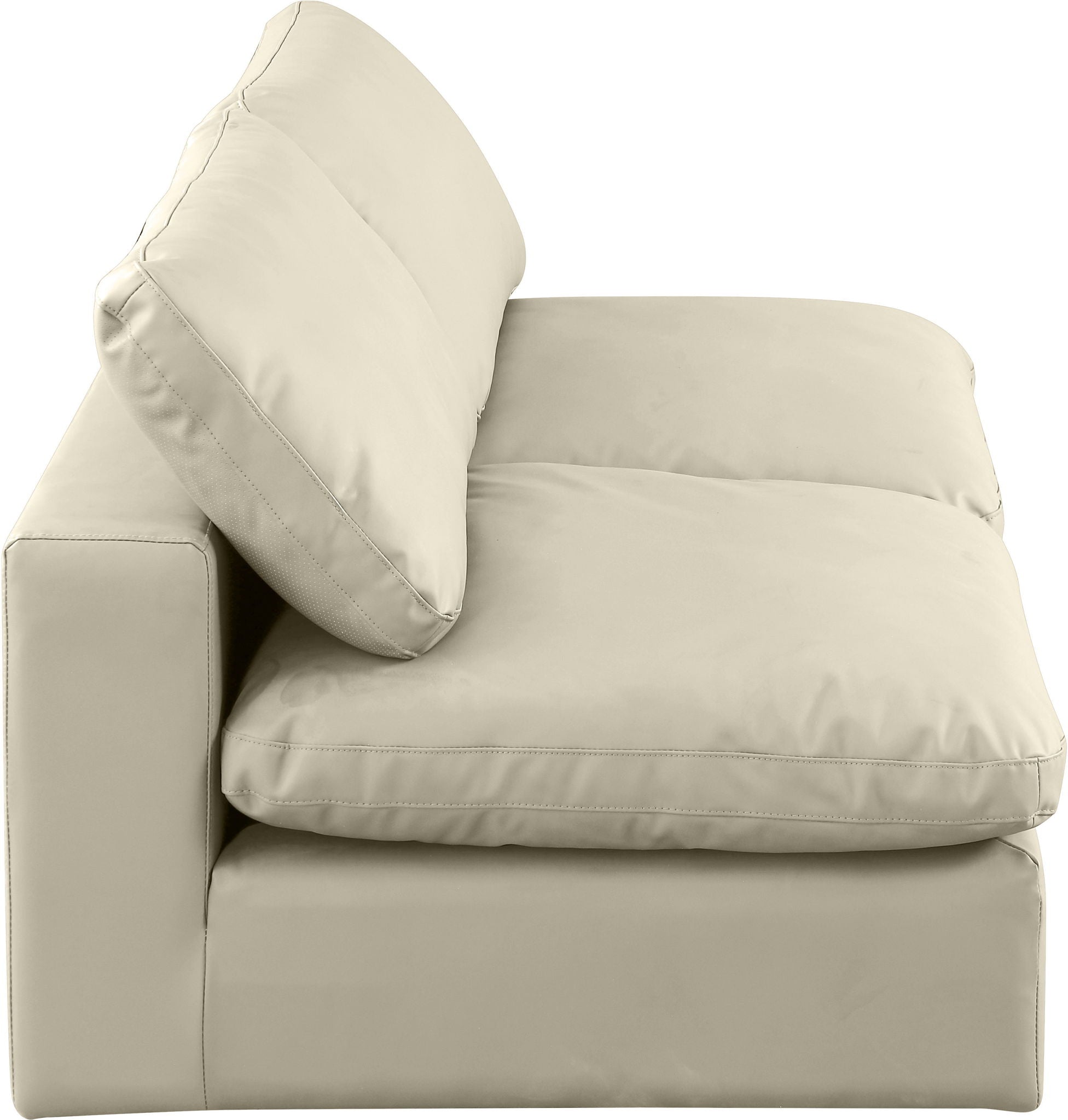 Comfy - Faux Leather Modular Armless Sofa 2 Seats - Urban Living Furniture (Los Angeles, CA)