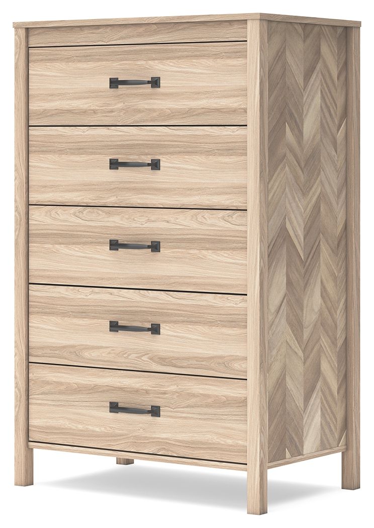Battelle - Tan - Five Drawer Chest - Urban Living Furniture (Los Angeles, CA)