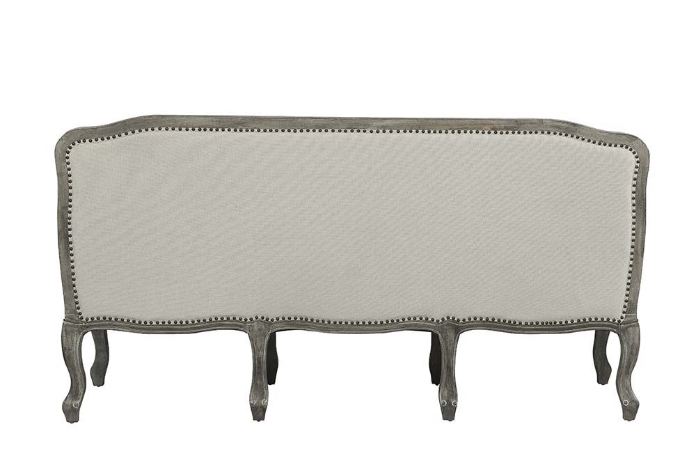 Tania - Sofa - Cream Linen & Brown Finish - Urban Living Furniture (Los Angeles, CA)