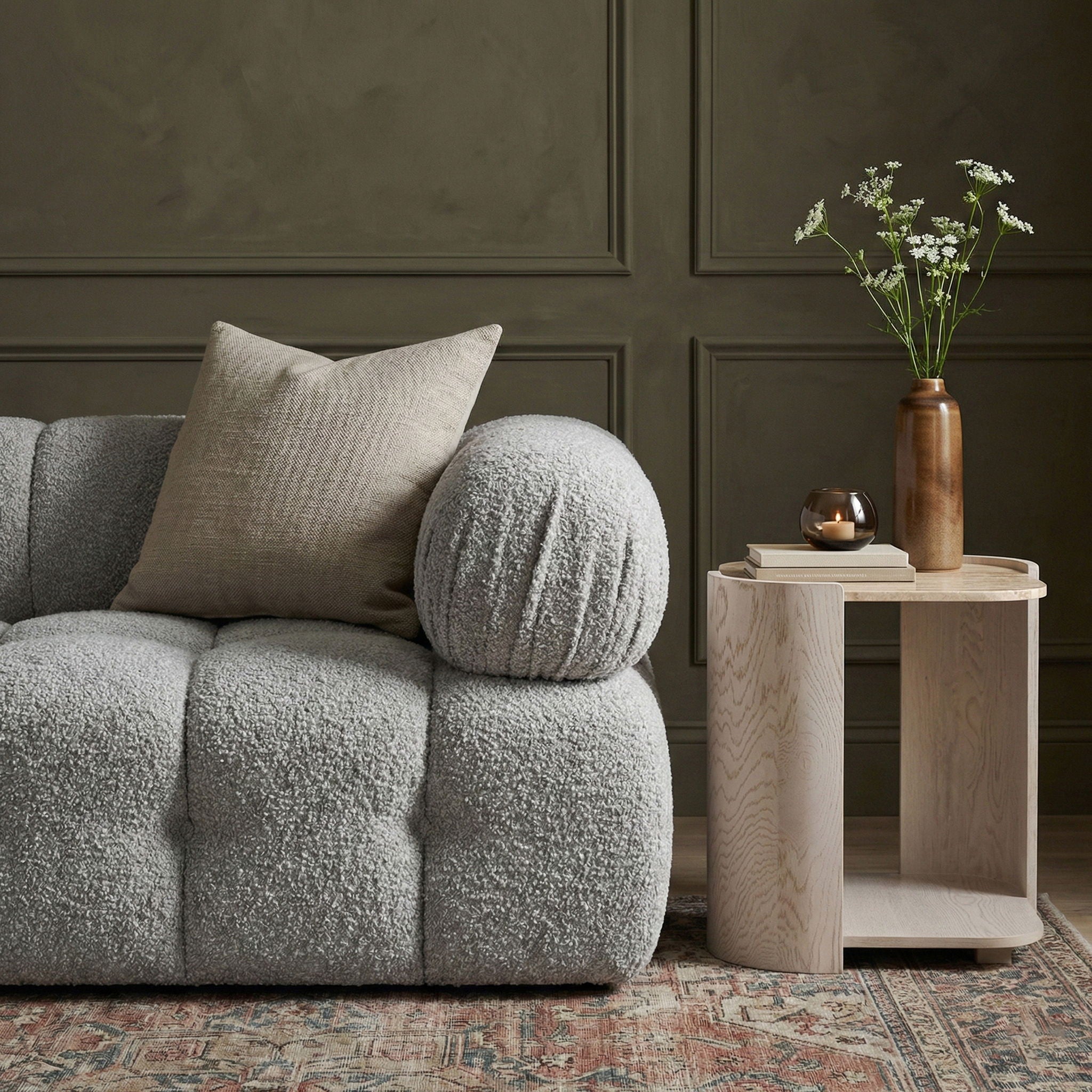 Calabria - Marble And Oak Wood Table - Urban Living Furniture (Los Angeles, CA)