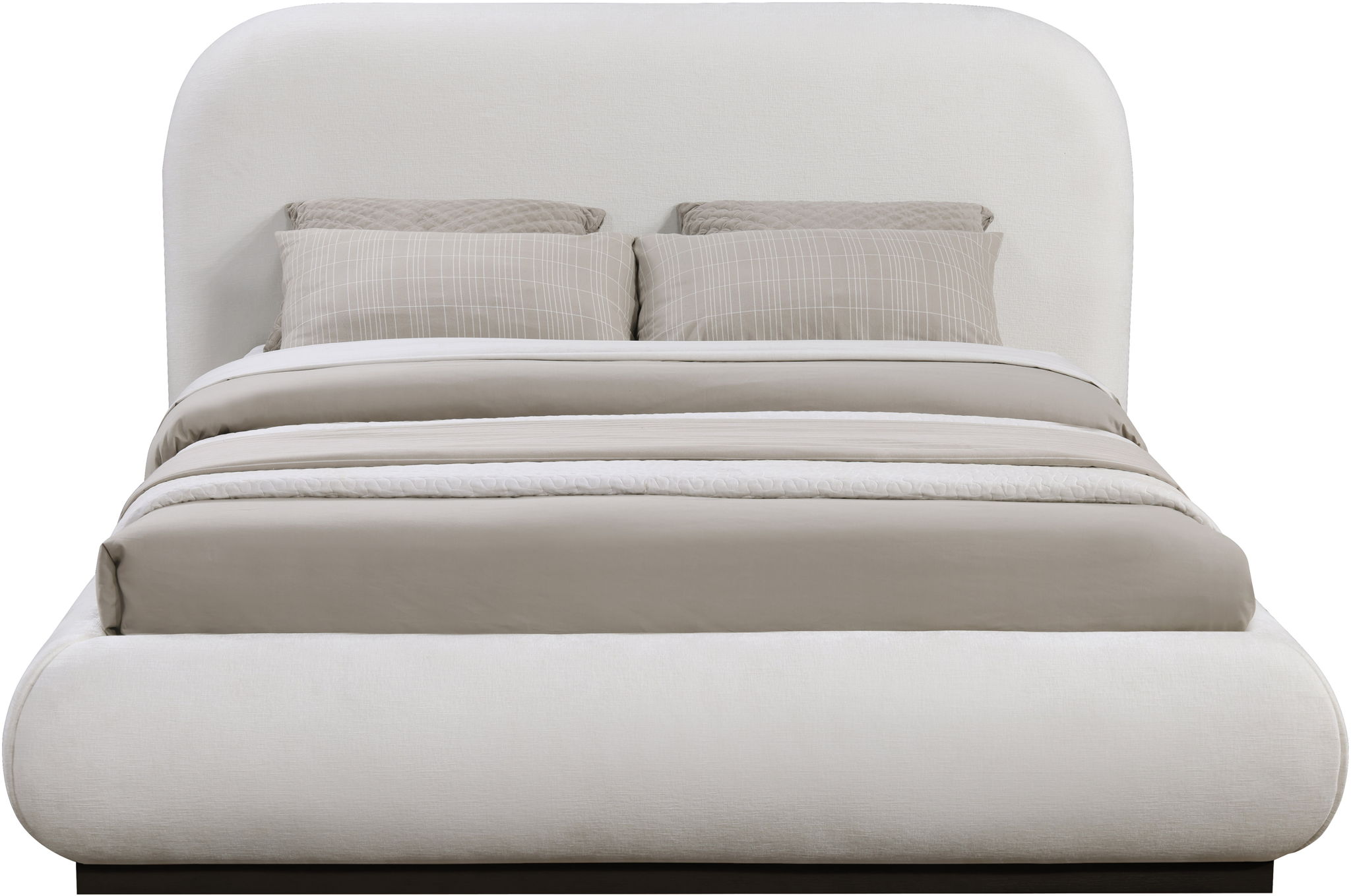 Vaughn - Chenille Bed With Black Base - Urban Living Furniture (Los Angeles, CA)