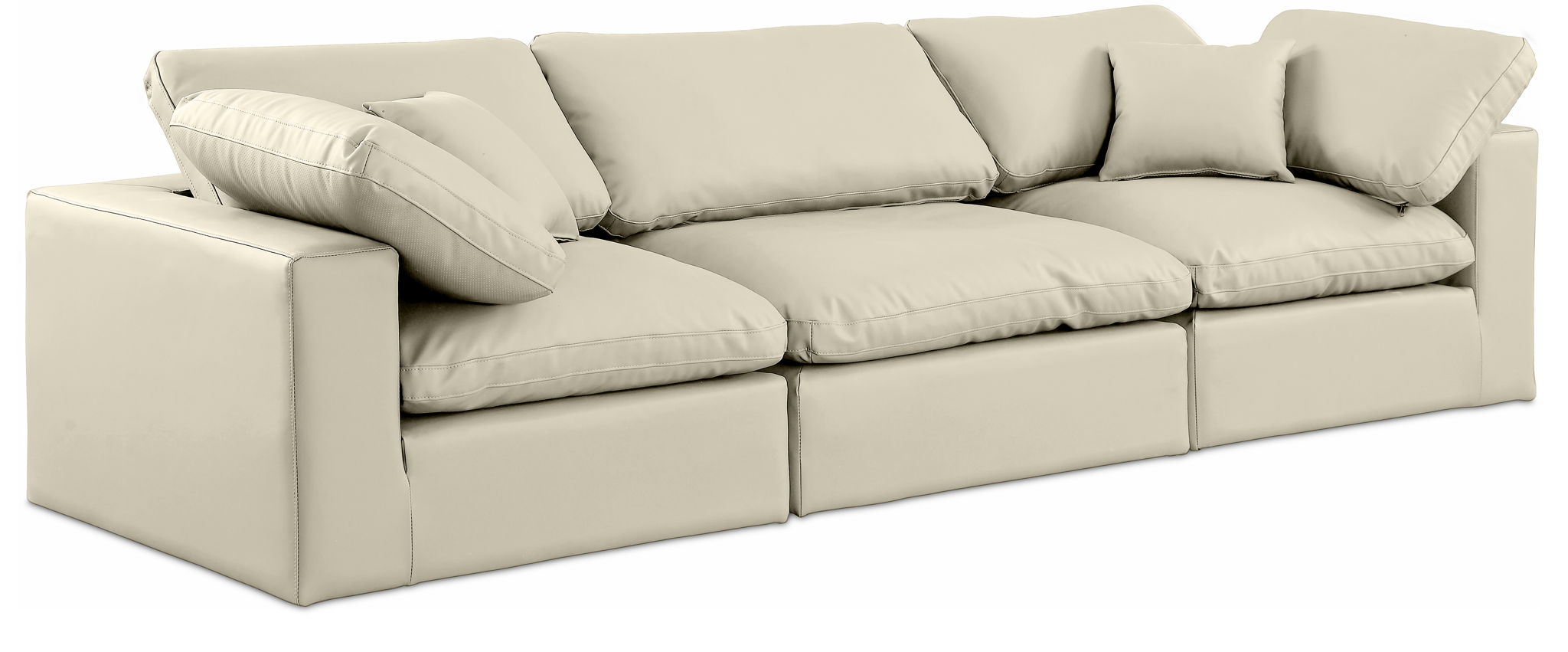 Comfy - Faux Leather Modular Sofa 3 Seats - Urban Living Furniture (Los Angeles, CA)