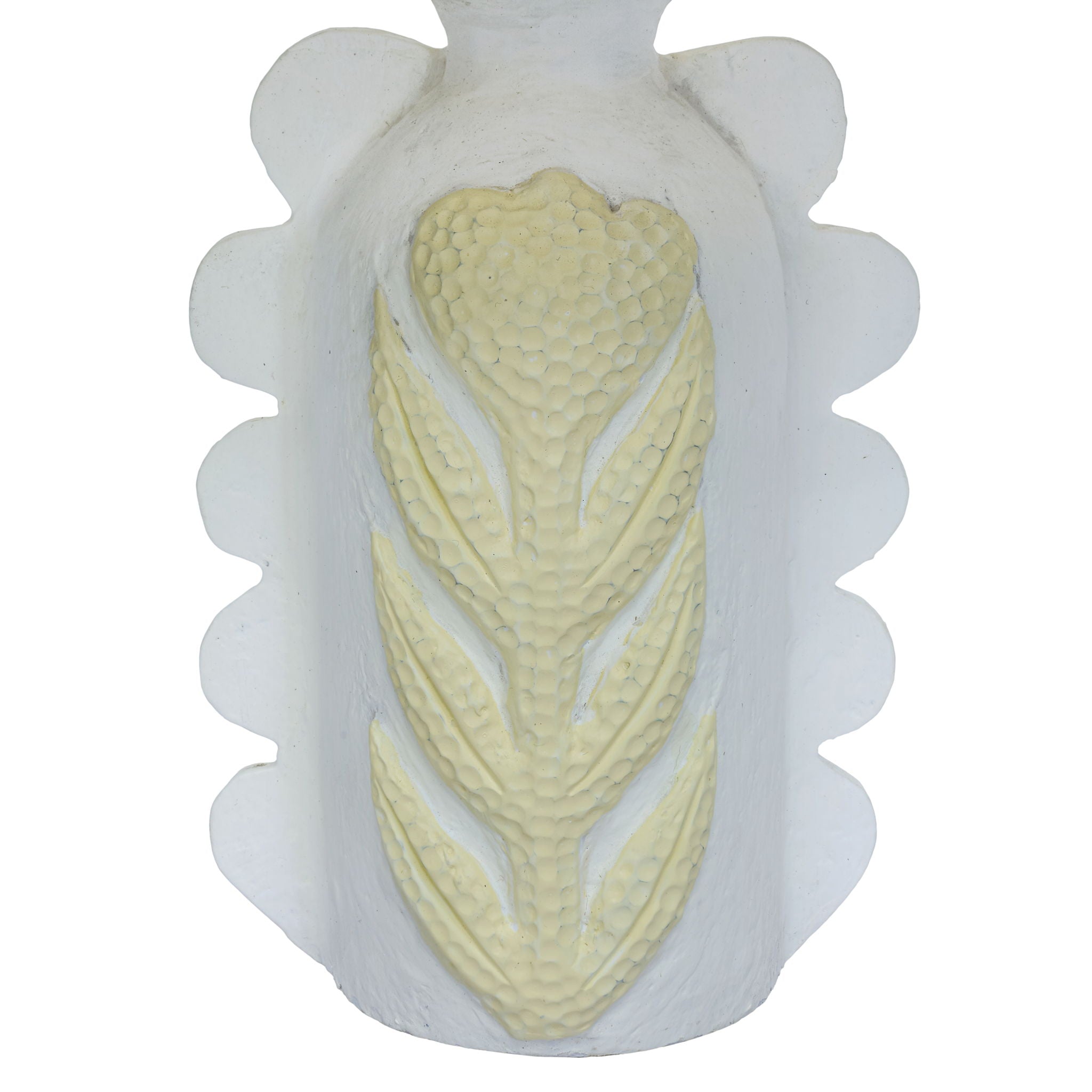 Edith - Scalloped Papier Mache Flower Pleated Table Lamp - Cream - Urban Living Furniture (Los Angeles, CA)