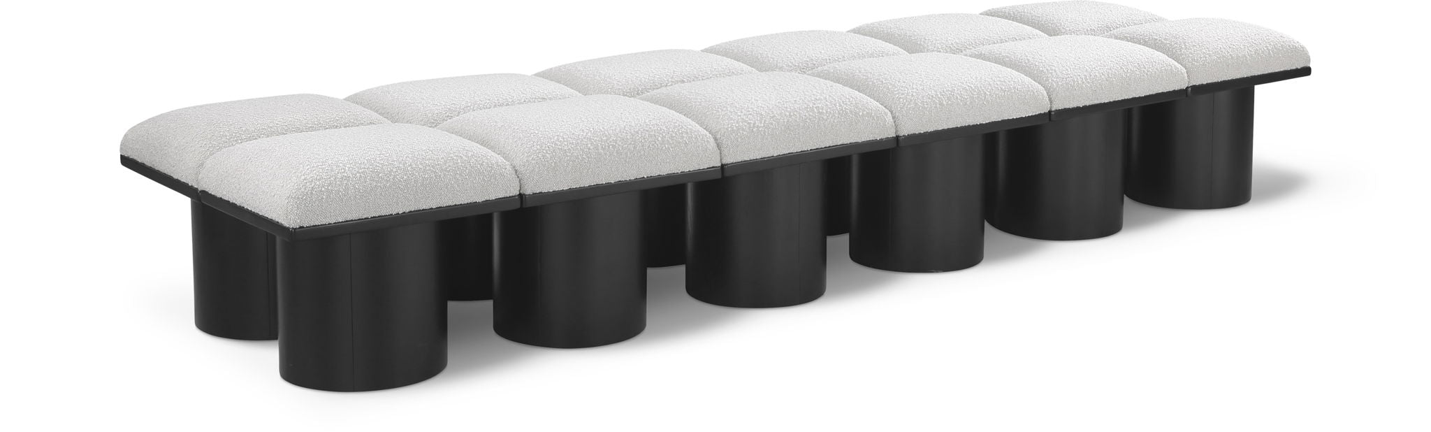 Pavilion - 12 Piece Modular Bench With Black Base - Urban Living Furniture (Los Angeles, CA)