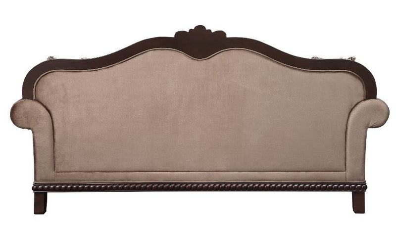 Chateau De Ville - Sofa - Fabric & Espresso Finish - Urban Living Furniture (Los Angeles, CA)