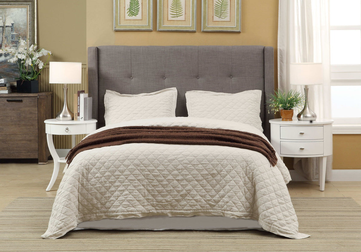 Geneva Madeleine - Wingback Upholstered Headboard