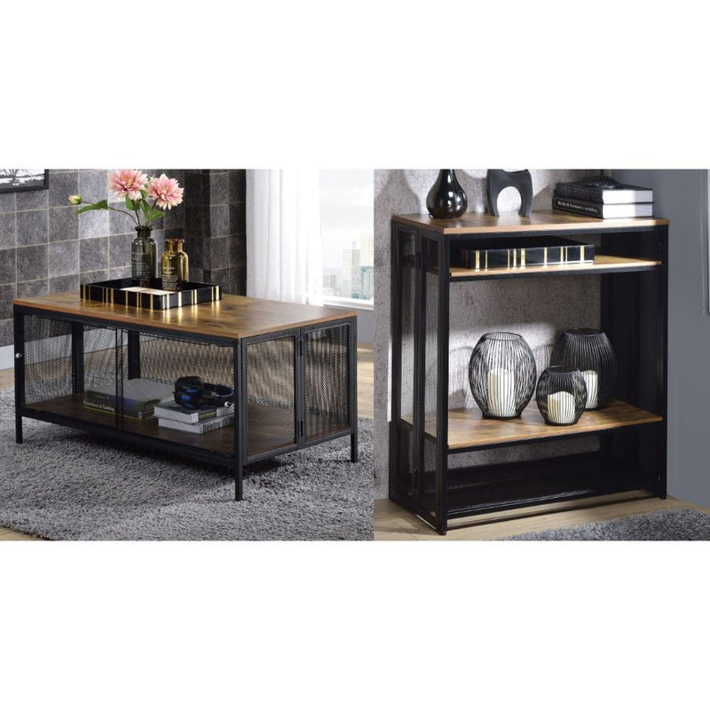 Winam - Coffee Table - Antique Oak & Black - Urban Living Furniture (Los Angeles, CA)