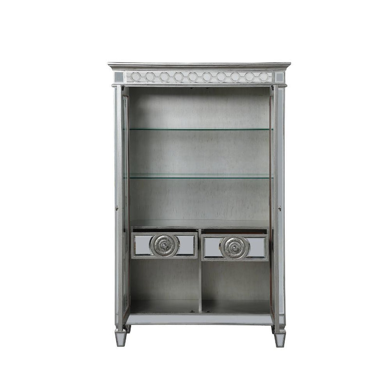 Varian - Curio - Mirrored & Antique Platinum - Urban Living Furniture (Los Angeles, CA)