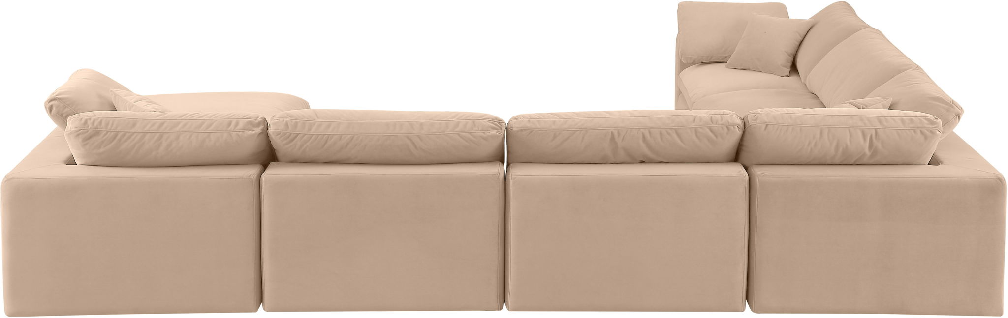 Comfy - 7 Piece Velvet Modular Sectional With Chaise - Urban Living Furniture (Los Angeles, CA)