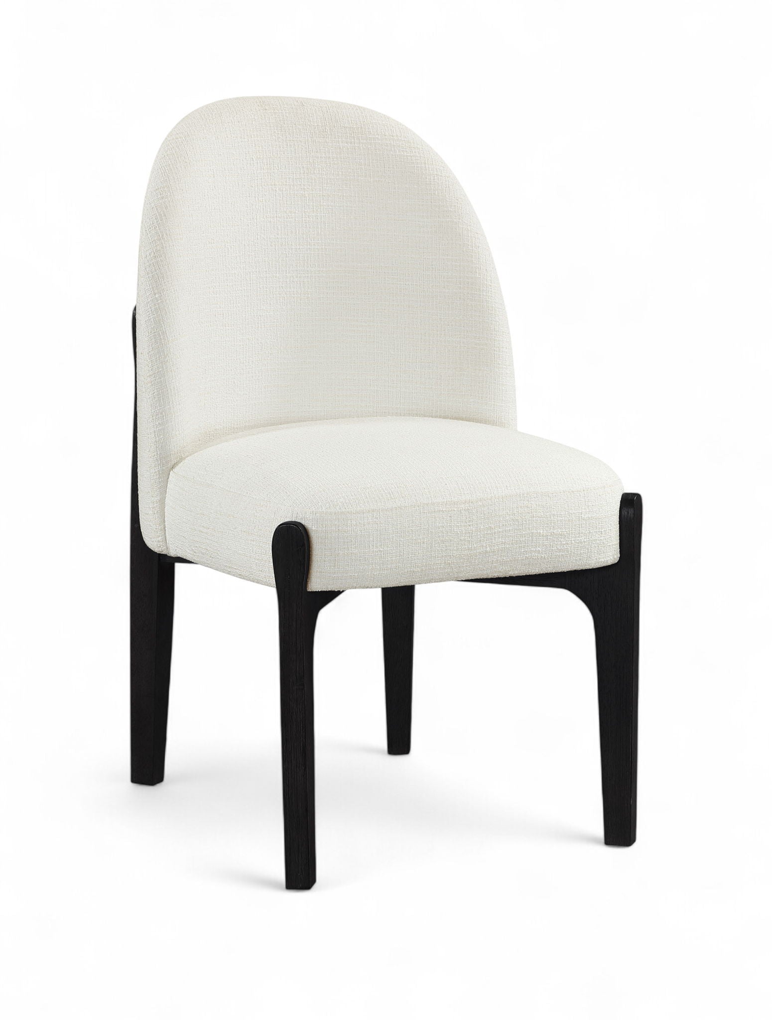 Torino - Upholstered Dining Chair With Brushed Black Base (Set of 2)