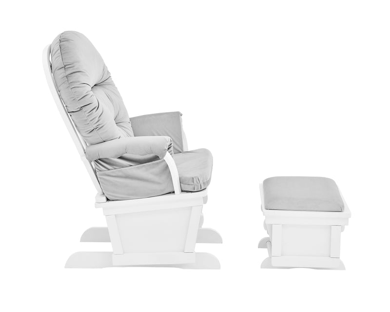 Madison - Glider & Ottoman - White Base - Urban Living Furniture (Los Angeles, CA)