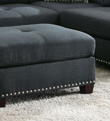 Laurissa - Linen Ottoman - Urban Living Furniture (Los Angeles, CA)