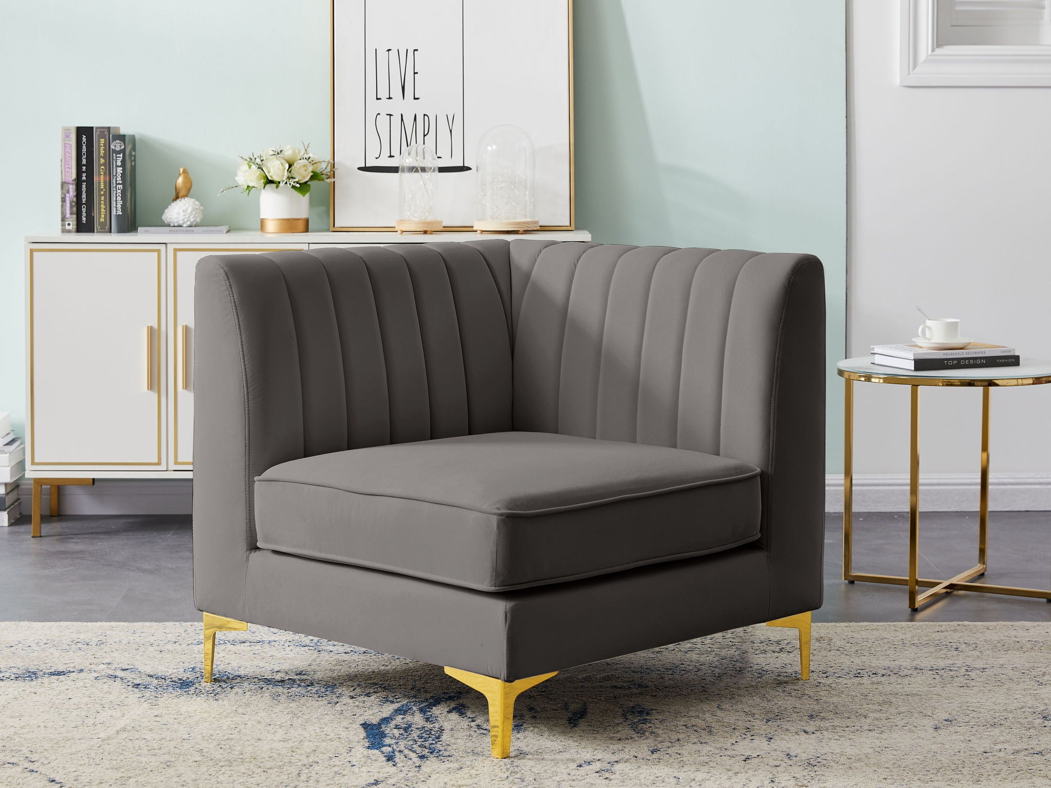 Alina - Corner Chair - Urban Living Furniture (Los Angeles, CA)