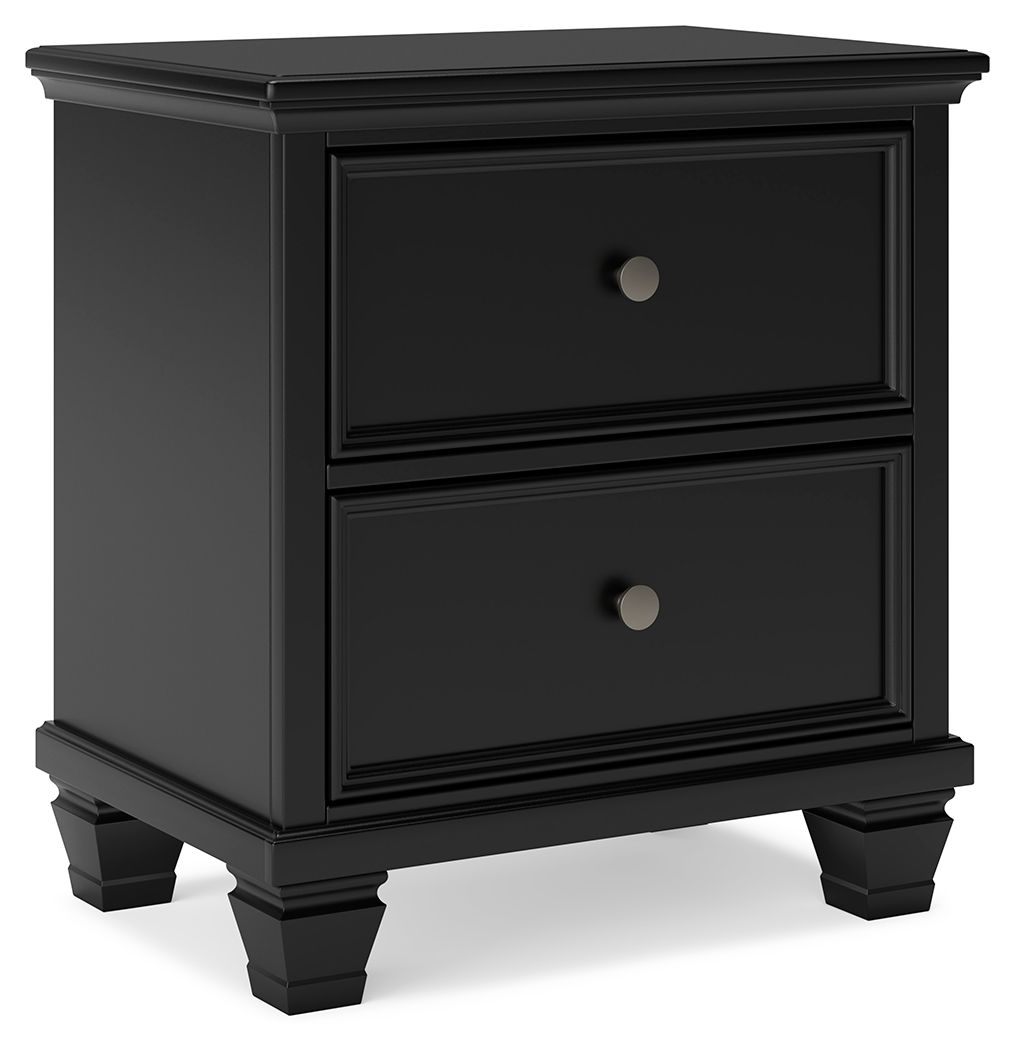 Lanolee - Black - Two Drawer Nightstand - Urban Living Furniture (Los Angeles, CA)