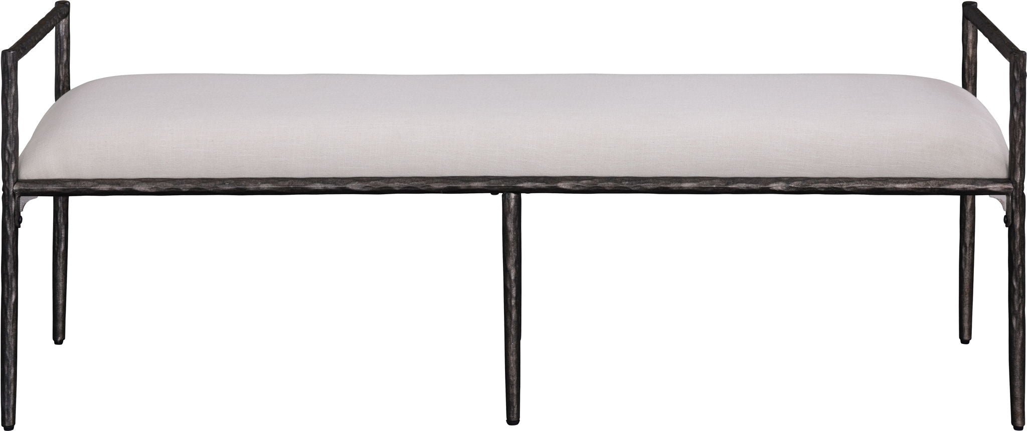 Axis - Linen Textured  Beige Fabric Upholstered Bench - Urban Living Furniture (Los Angeles, CA)