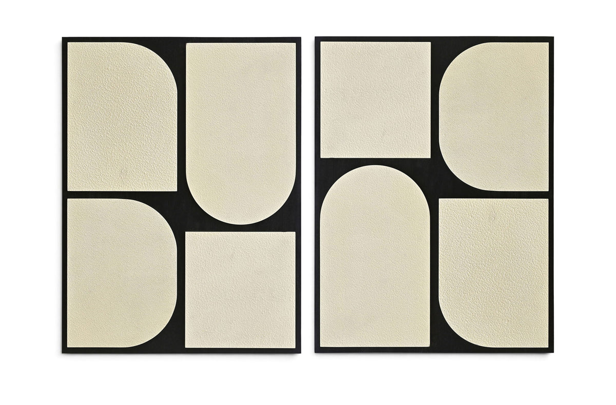 Icon - Mango Wood 2 Piece Wall Art