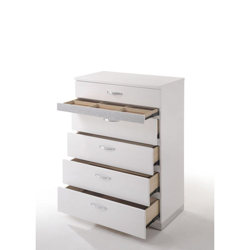 Naima II - Chest - White High Gloss - Urban Living Furniture (Los Angeles, CA)