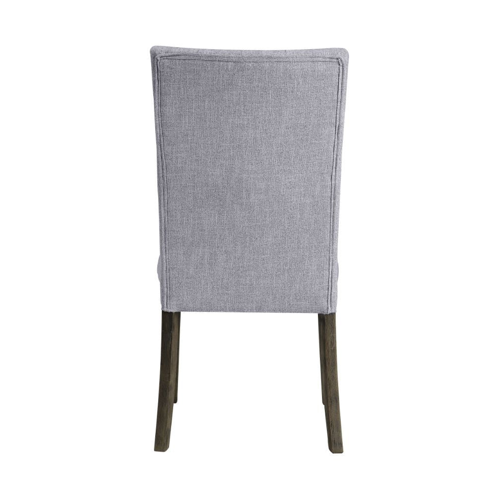 Merel - Side Chair (Set of 2) - Gray Linen & Gray Oak - Urban Living Furniture (Los Angeles, CA)