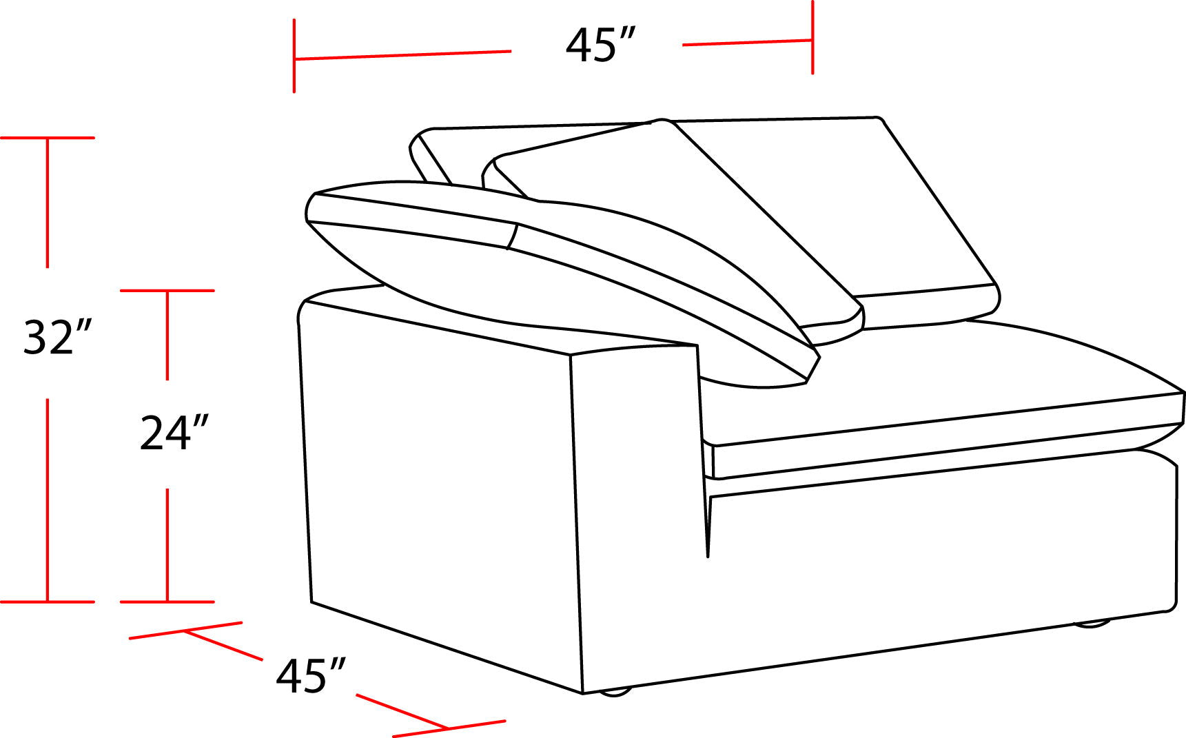 Exhale - Corner With 1 Pillow - Mathis Thunder - Urban Living Furniture (Los Angeles, CA)