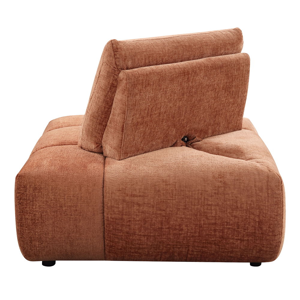 Loanna - Modular - Wedge - Coral Red Linen - Urban Living Furniture (Los Angeles, CA)
