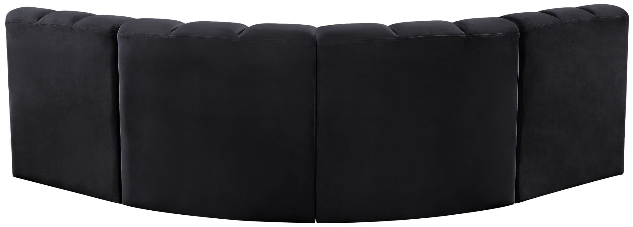 Arc - Velvet 4 Piece Corner Modular Sofa
