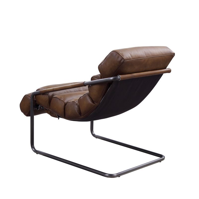 Dolgren - Accent Chair - Sahara Top Grain Leather & Matt Iron Finish - Urban Living Furniture (Los Angeles, CA)