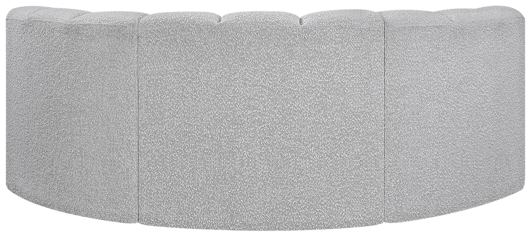 Arc - Boucle Fabric 3 Piece Modular U-Shaped Sofa
