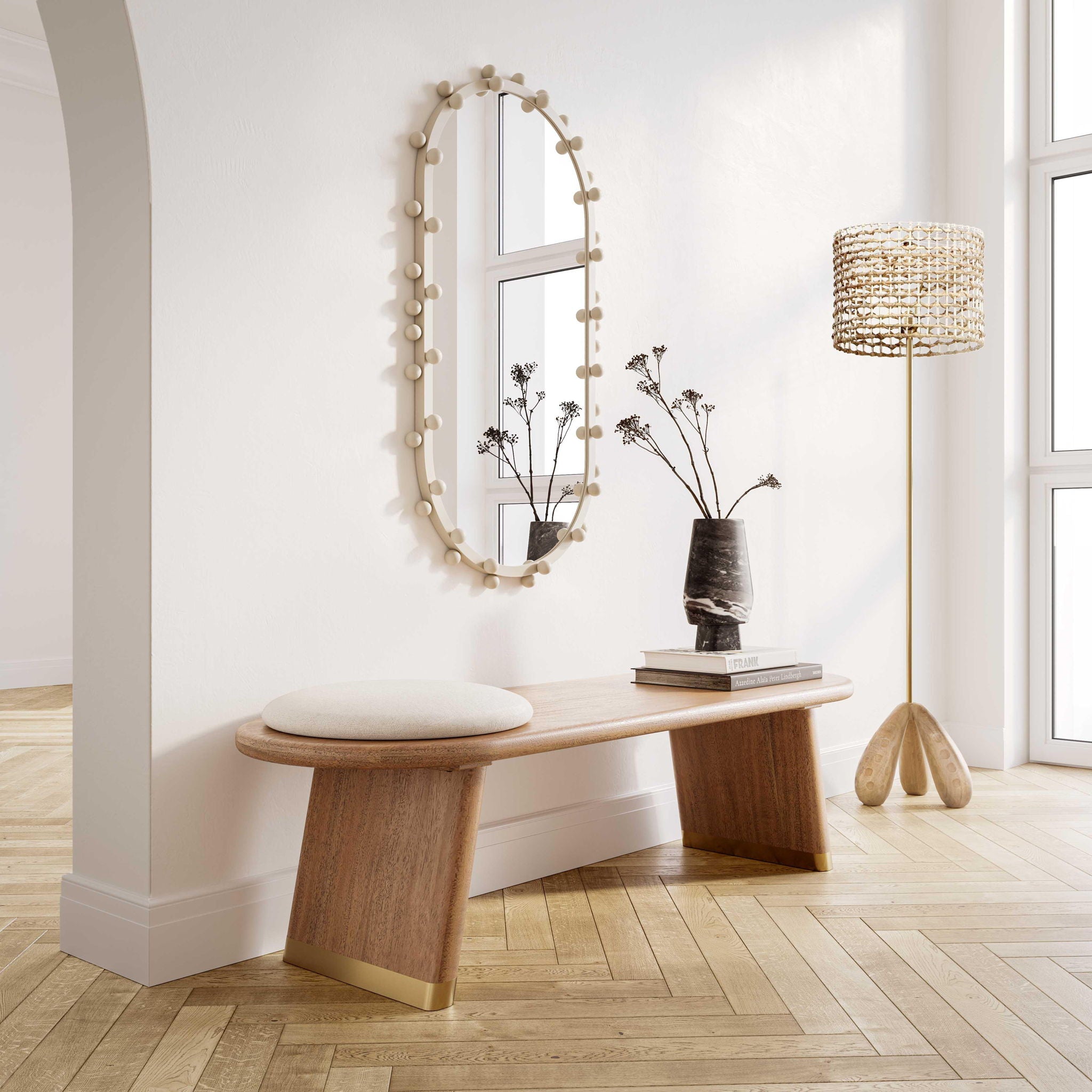 Alondra - Wooden Floor Lamp - Light Brown - Urban Living Furniture (Los Angeles, CA)
