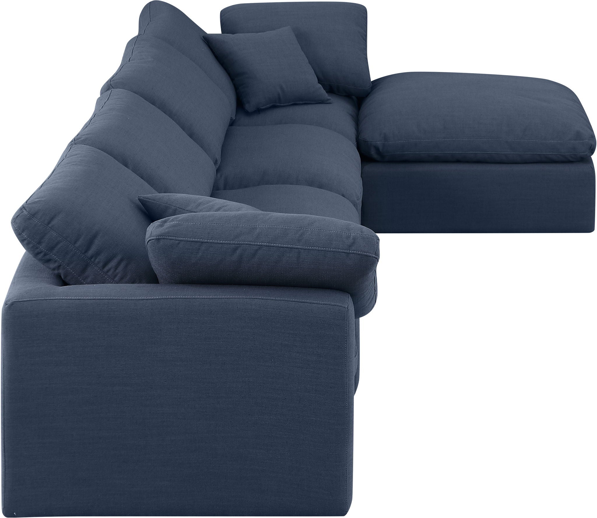 Indulge - Linen 5 Piece Modular Sectional With Chaise