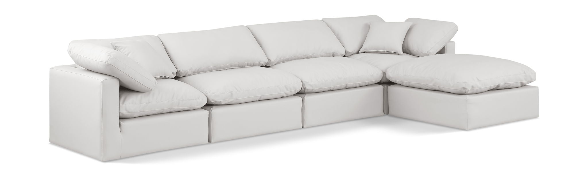 Indulge - Faux Leather 5 Piece Modular Sectional With Chaise - Urban Living Furniture (Los Angeles, CA)