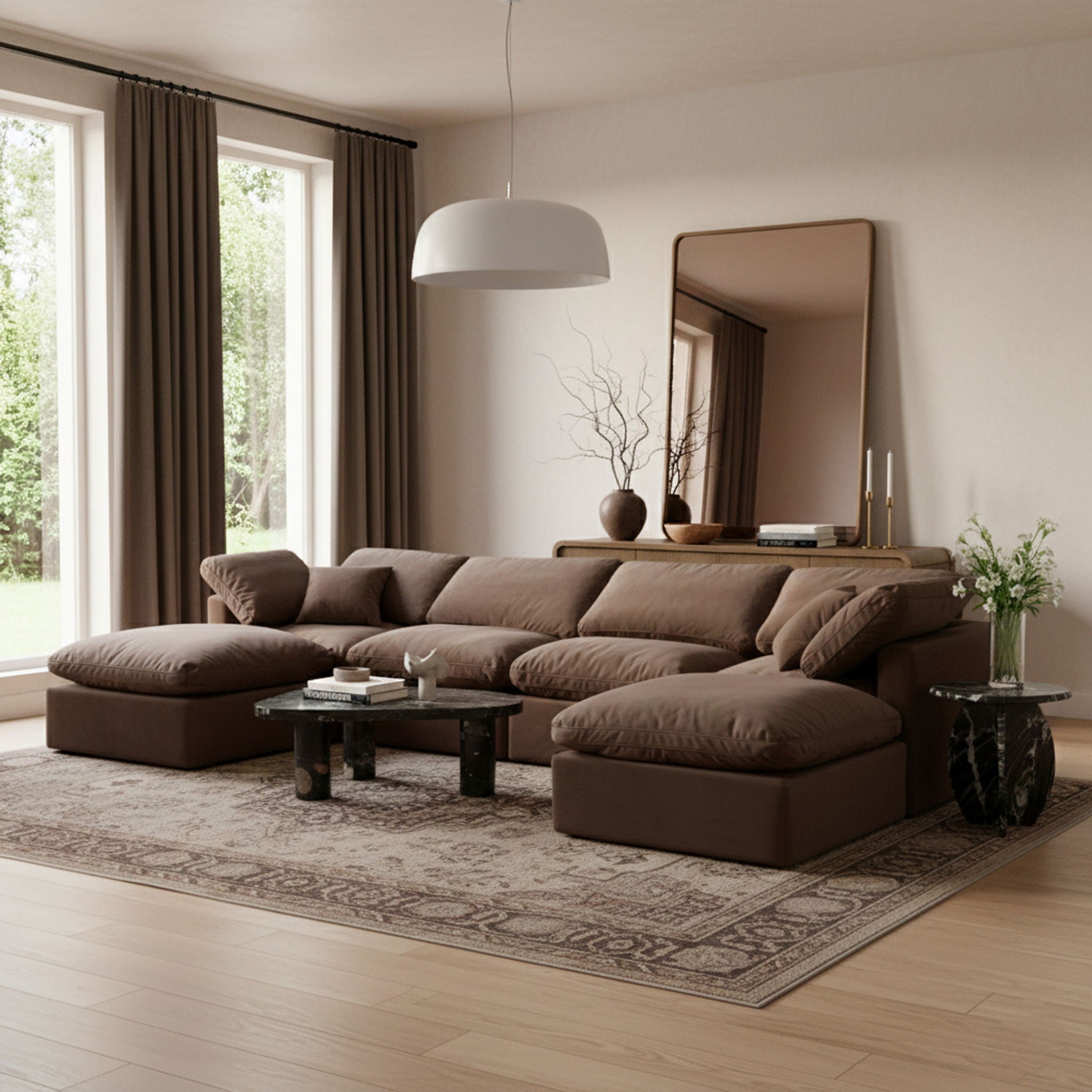 Indulge - Velvet 6 Piece Modular Double Chaise Sectional - Urban Living Furniture (Los Angeles, CA)