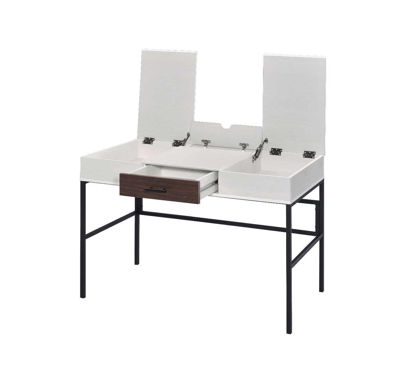 Verster - Writing Desk With USB - Natural & Black - Urban Living Furniture (Los Angeles, CA)