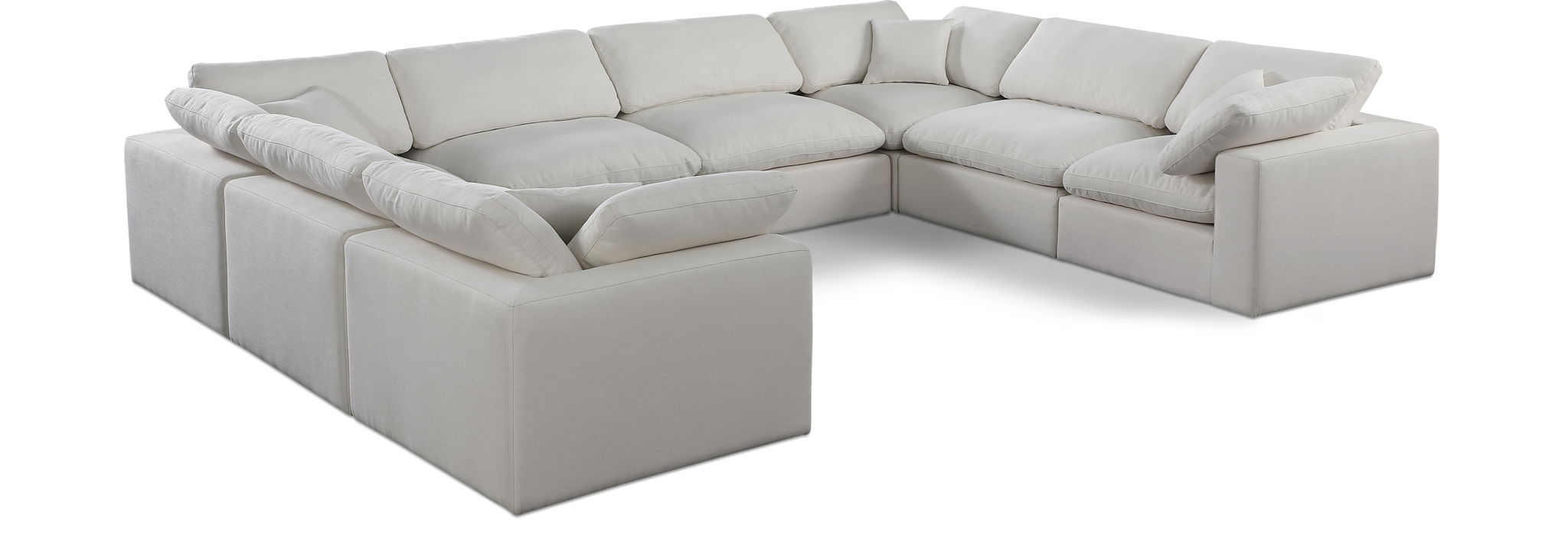 Comfy - 8 Piece Linen Modular Sectional - Urban Living Furniture (Los Angeles, CA)