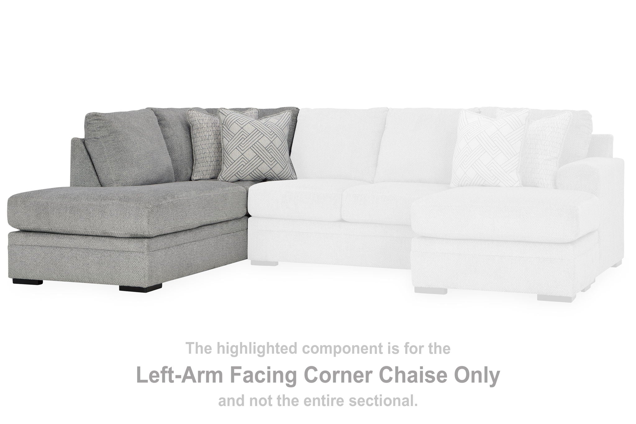 Casselbury - Cement - Laf Corner Chaise - Urban Living Furniture (Los Angeles, CA)