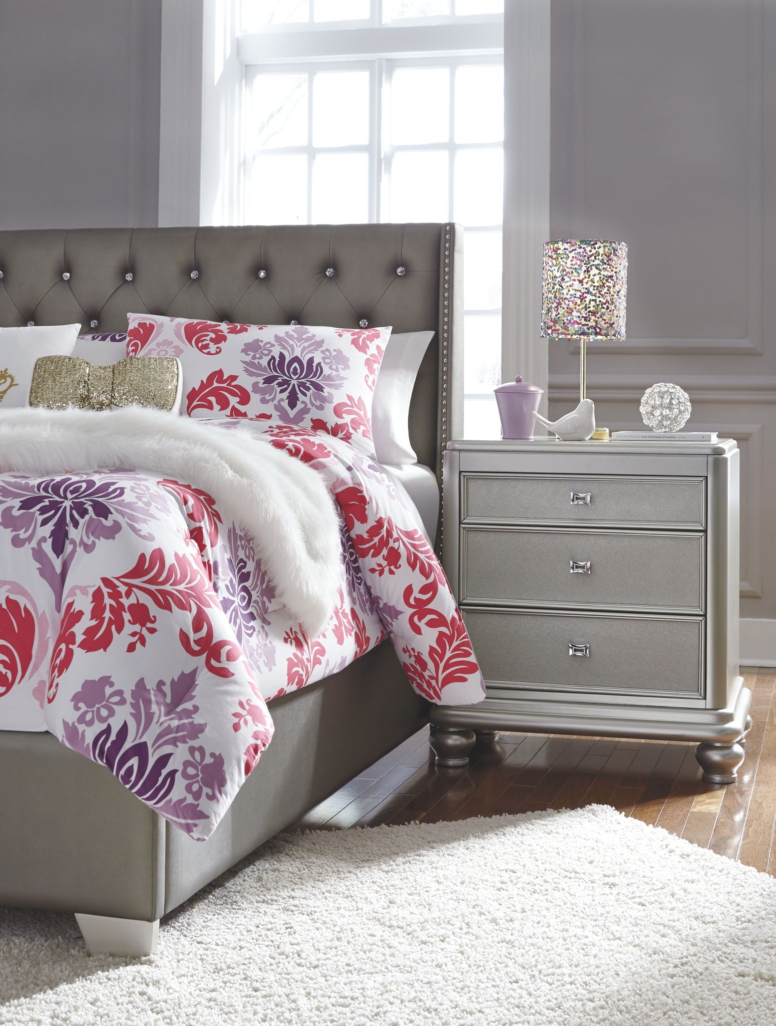 Maddy - Purple - Metal Table Lamp - Urban Living Furniture (Los Angeles, CA)