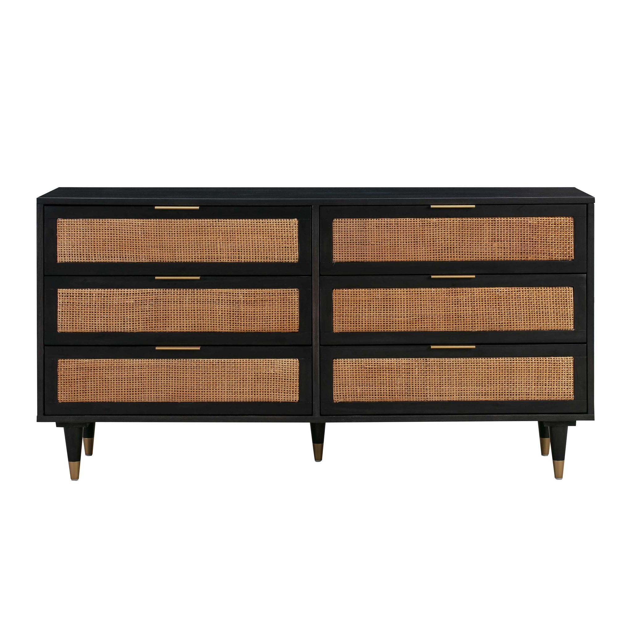 Sierra Noir - 6 Drawer Dresser - Black - Urban Living Furniture (Los Angeles, CA)