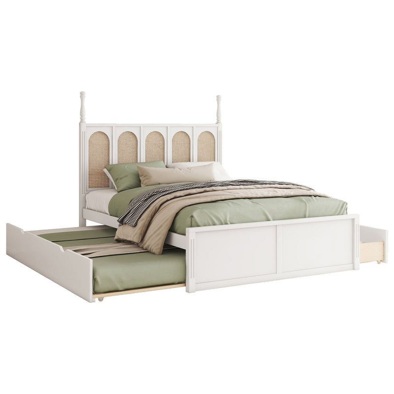 Platform Bed With With 2 Big Drawers With Trundle - Urban Living Furniture (Los Angeles, CA)