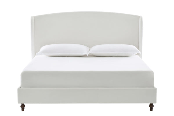 Windsor - Tall Headboard Upholstered Wingback Bed Premium Minimalist Designs No Box Spring Needed